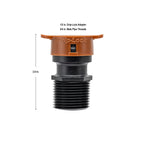 Adaptador MPT de 3/4" x Drip-Lock de 1/2" 67493
