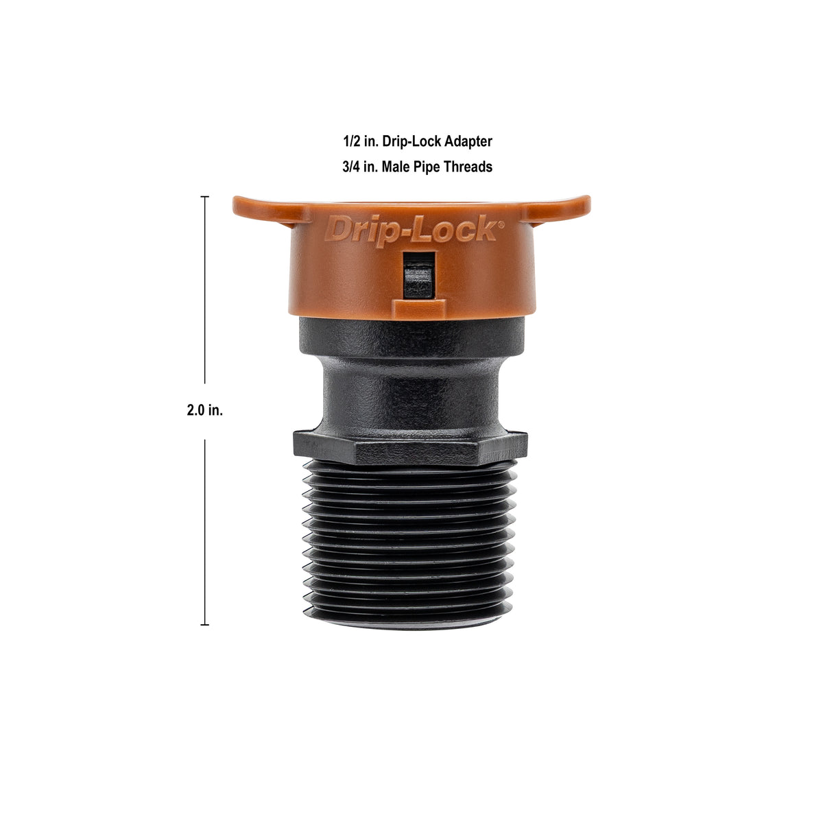 Adaptador MPT de 3/4" x Drip-Lock de 1/2" 67493