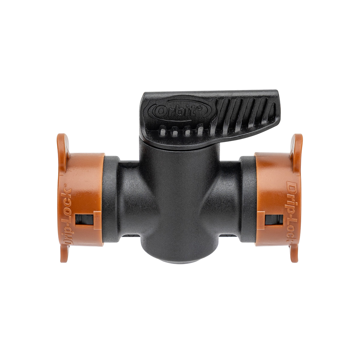 Acople universal de empuje Drip-Lock de 1/2" con válvula de cierre 67497