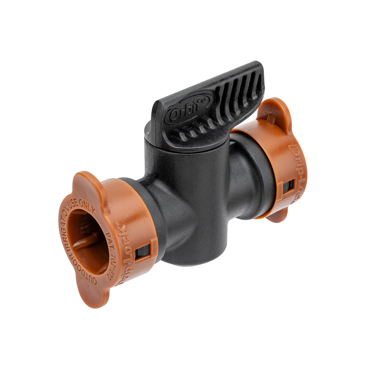 Acople universal de empuje Drip-Lock de 1/2" con válvula de cierre 67497