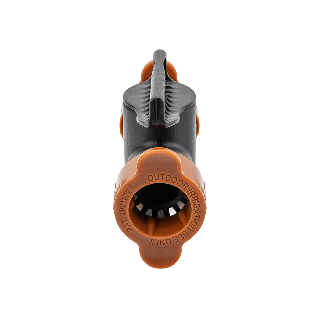 Acople universal de empuje Drip-Lock de 1/2" con válvula de cierre 67497