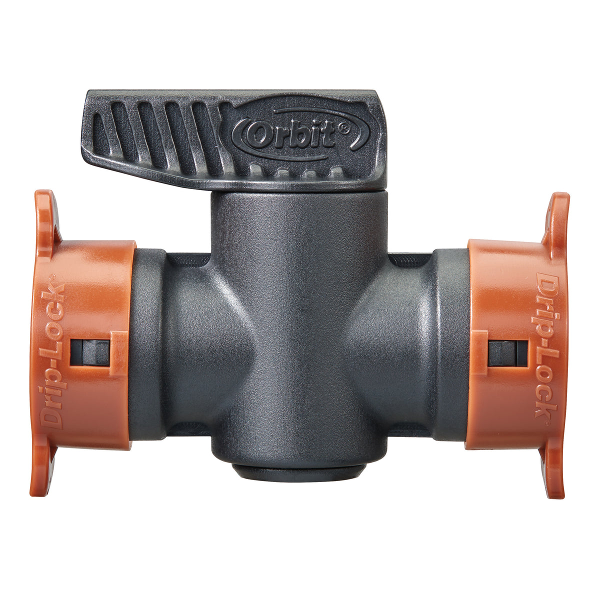 Acople universal de empuje Drip-Lock de 1/2" con válvula de cierre 67497