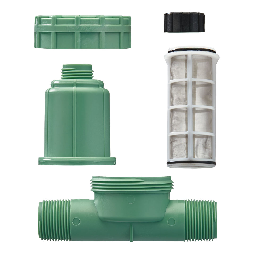 1-in. MPT 3-in-1 Drip Filter, Pressure Regulator, and Drip Tubing Adapter