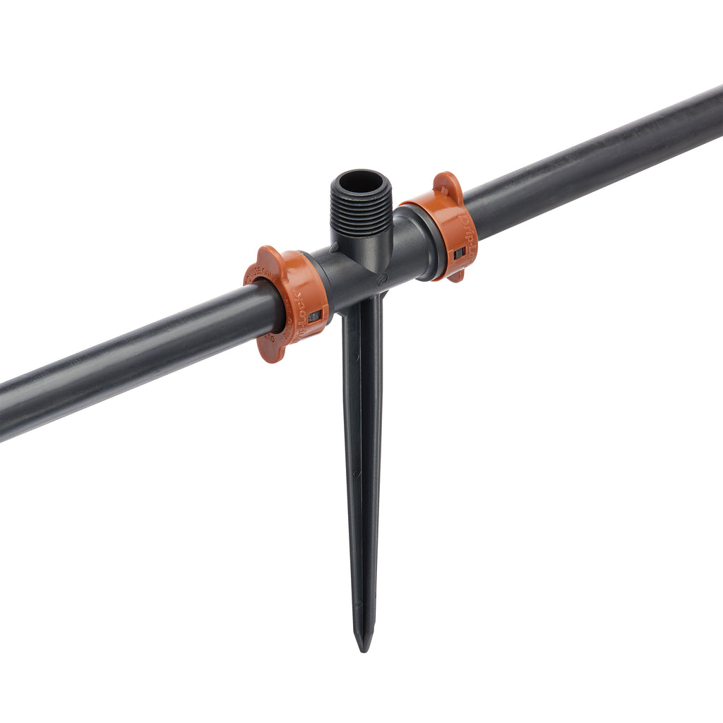 Estaca en línea de 1/2" MPT x 1/2" Drip-Lock x 8" 67991