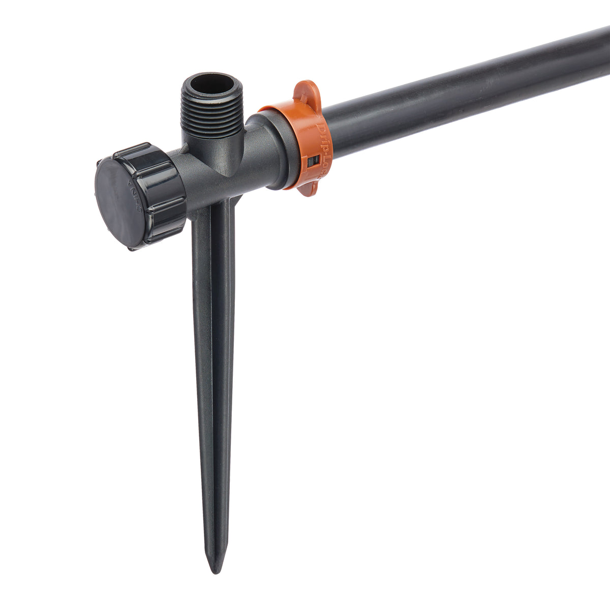 Estaca de 1/2" MPT x 1/2" Drip-Lock x 8" con tapa final 67992