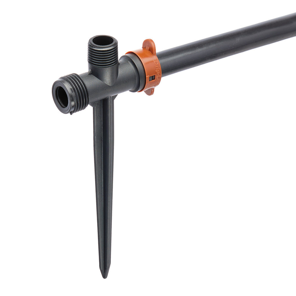 Estaca de 1/2" MPT x 1/2" Drip-Lock x 8" con tapa final 67992