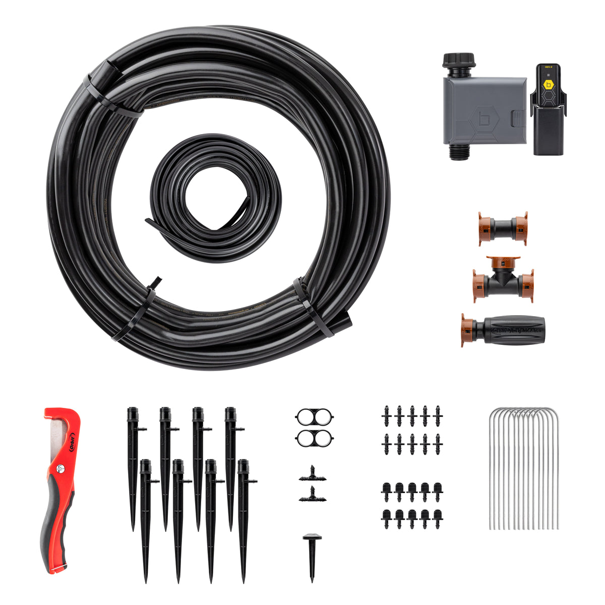 Kit de goteo para arbustos y macizos de flores con temporizador B-hyve (Gen 2)