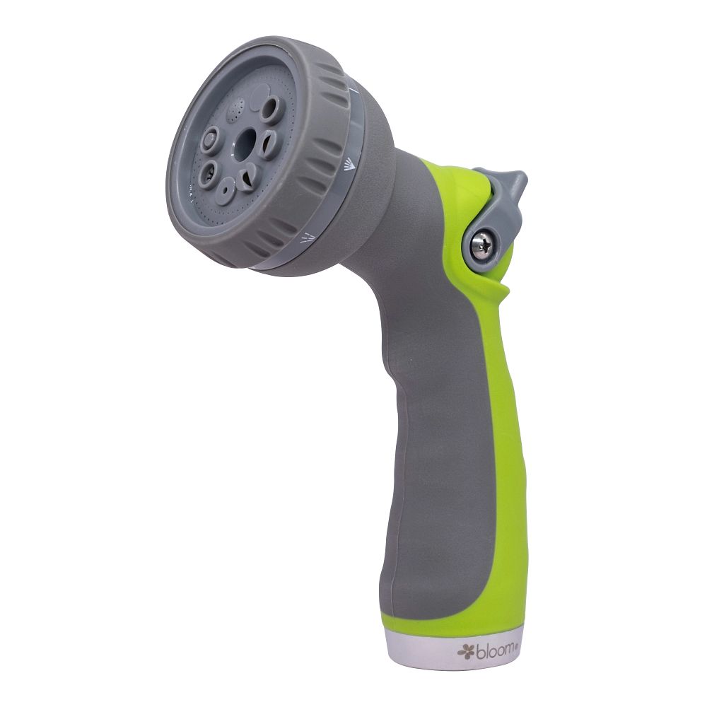Boquilla de riego con control de pulgar y 8 patrones de pulverización Bloom 71087BL