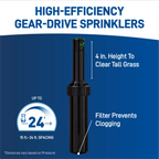 One Zone, In-Ground Sprinkler System with Blu-Lock Tubing System and B-hyve Wi-Fi Smart Hose Faucet Timer | 50024