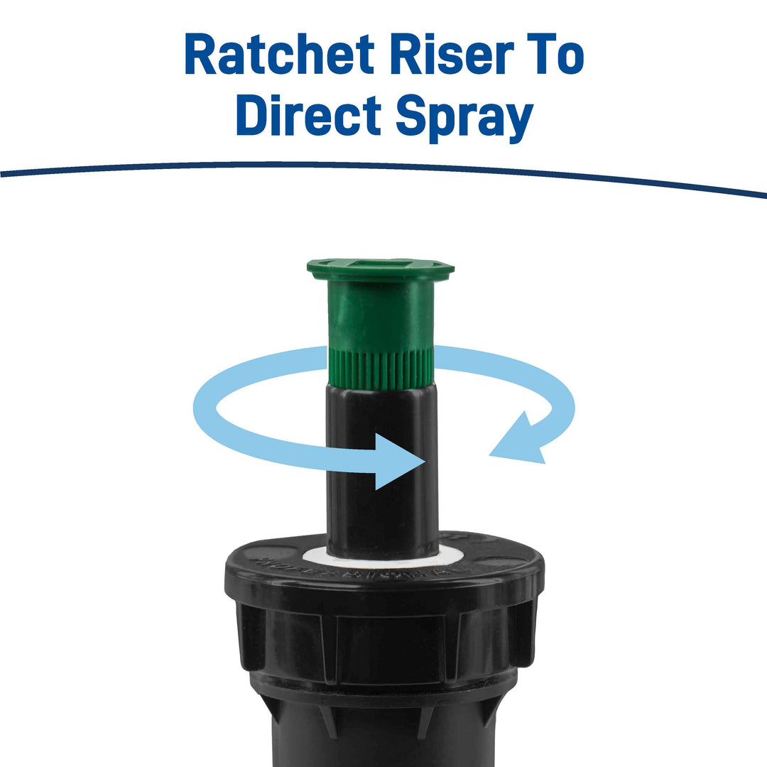 Professional Hard Top Pop-Up Spray Head Sprinkler with Adjustable Nozzle