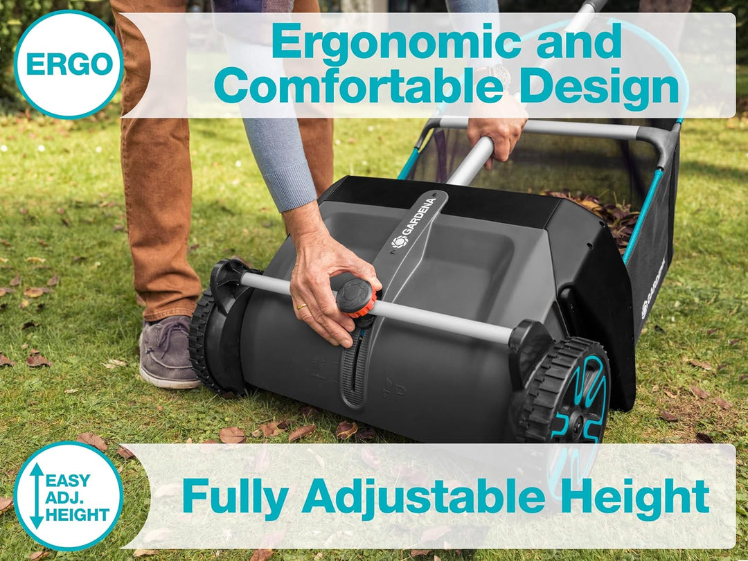 GARDENA® Lawn Leaf Collector Manual Push Leaf Sweeper – OrbitOnline