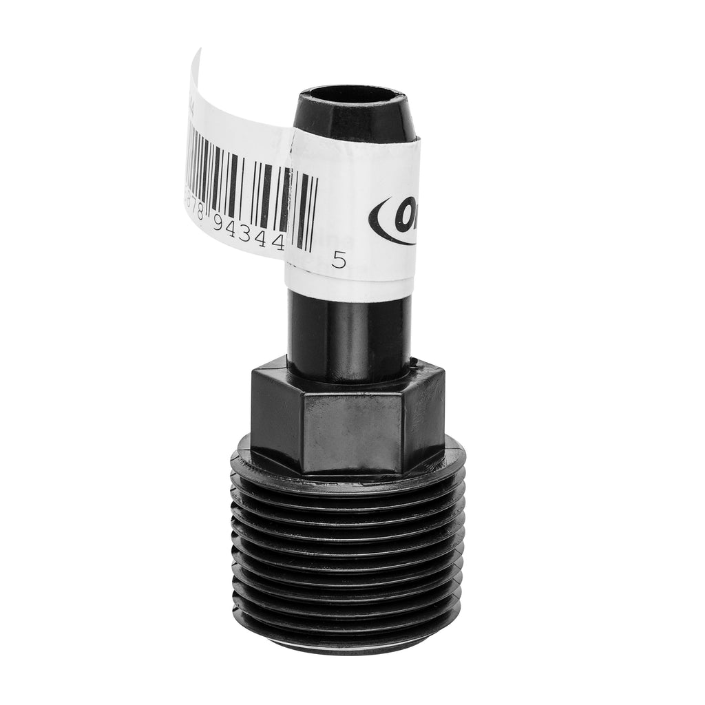 Adaptador de tubería flexible de elevador 3/4" MPT x 1/2" Barb 94344