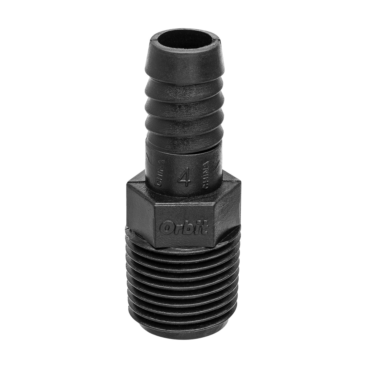 Adaptador de tubería flexible para elevador de 1/2" MPT x 1/2" con lengüeta 94345