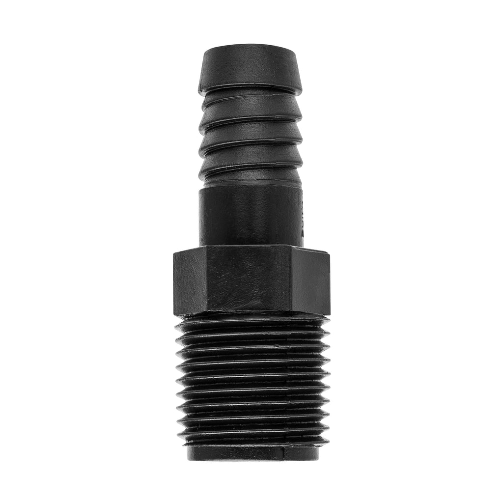 Adaptador de tubería flexible para elevador de 1/2" MPT x 1/2" con lengüeta 94345