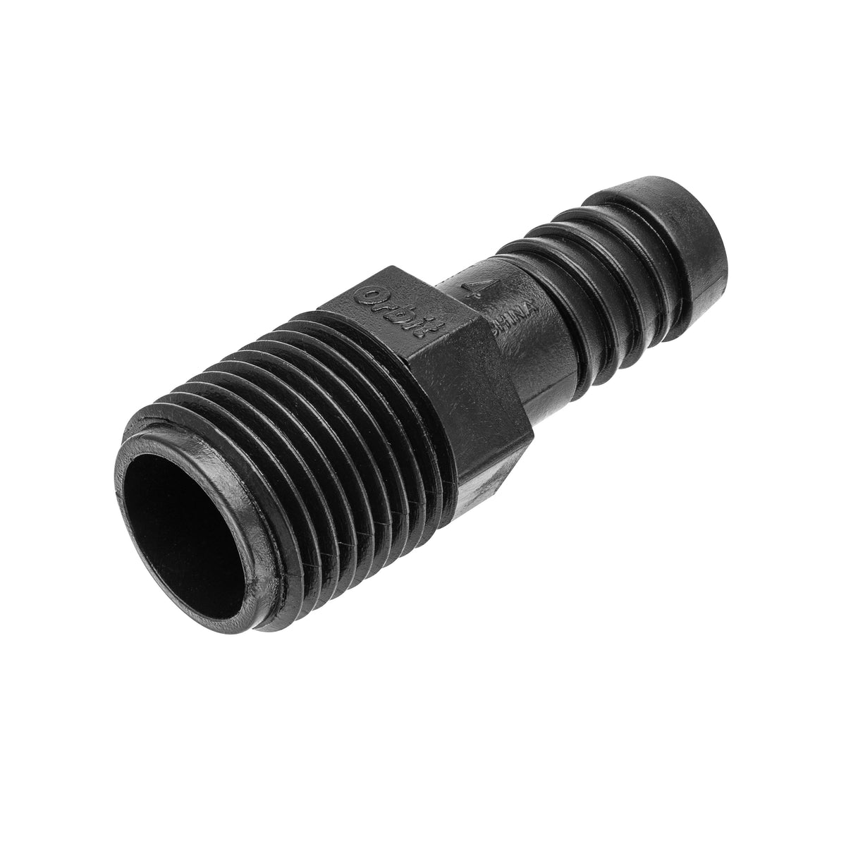 Adaptador de tubería flexible para elevador de 1/2" MPT x 1/2" con lengüeta 94345