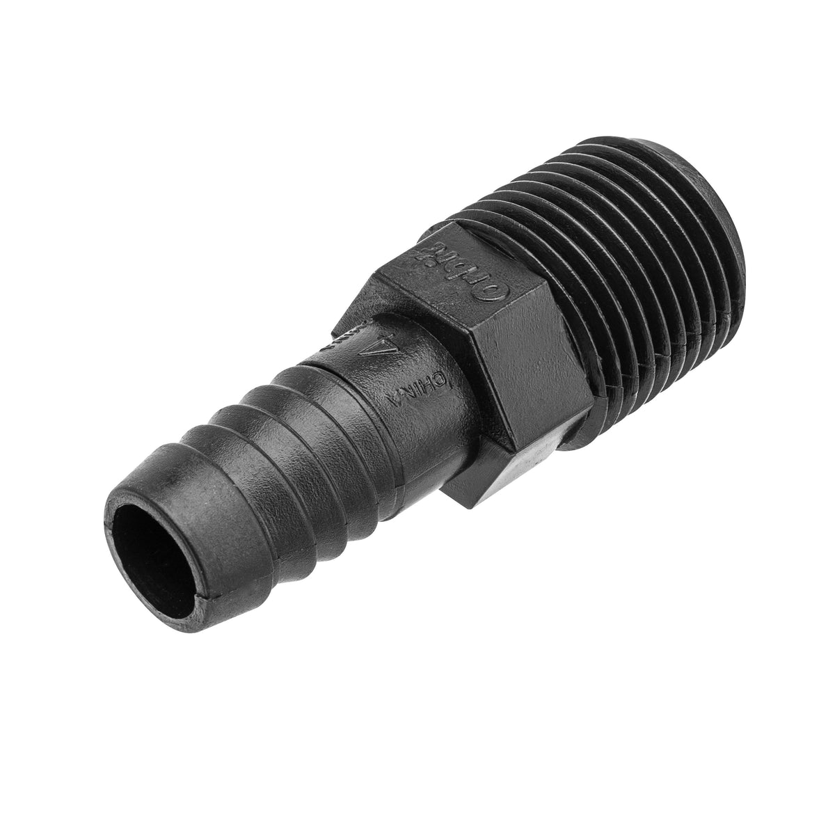 Adaptador de tubería flexible para elevador de 1/2" MPT x 1/2" con lengüeta 94345
