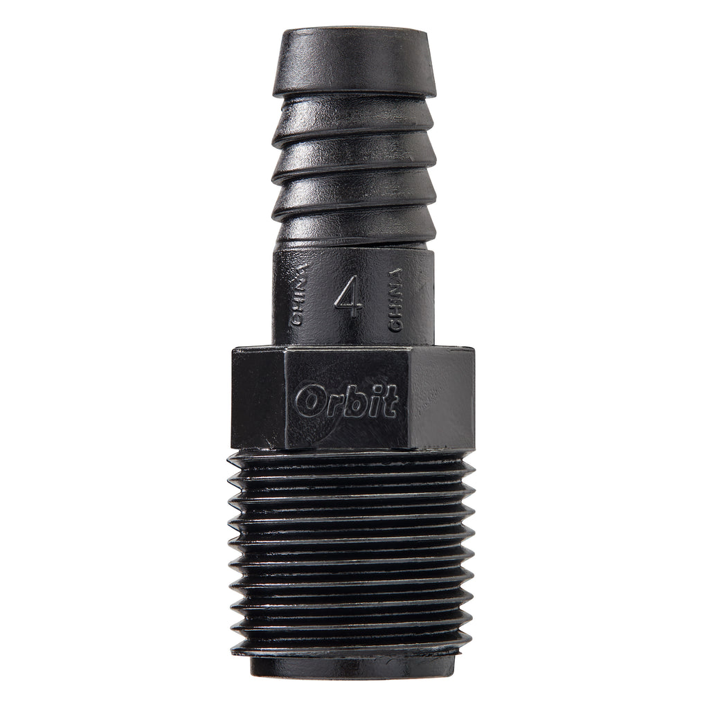 Adaptador de tubería flexible para elevador de 1/2" MPT x 1/2" con lengüeta 94345