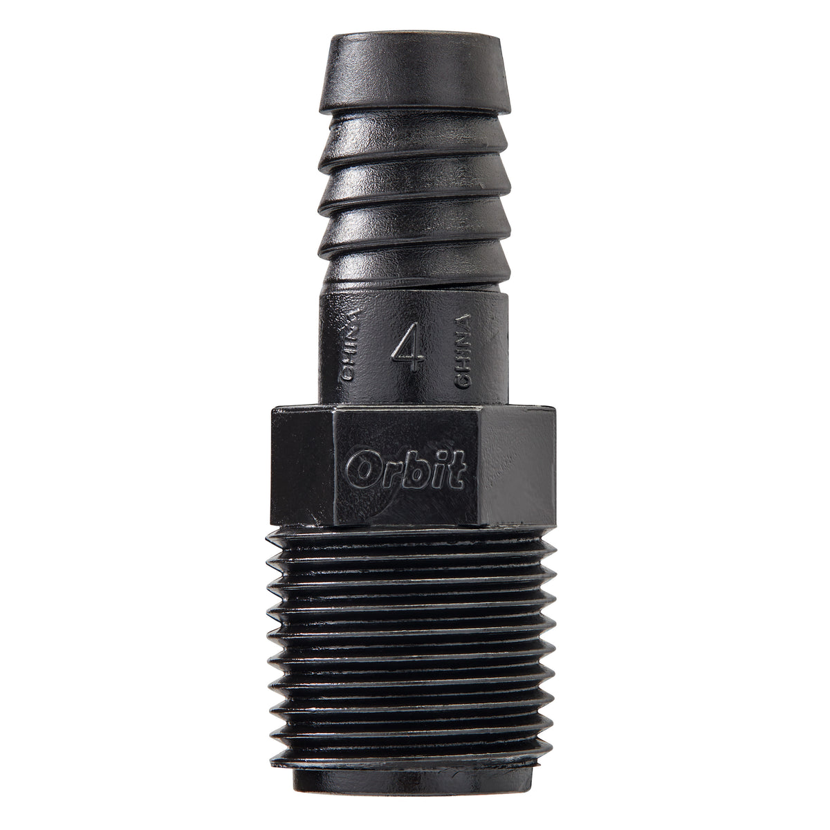 Adaptador de tubería flexible para elevador de 1/2" MPT x 1/2" con lengüeta 94345