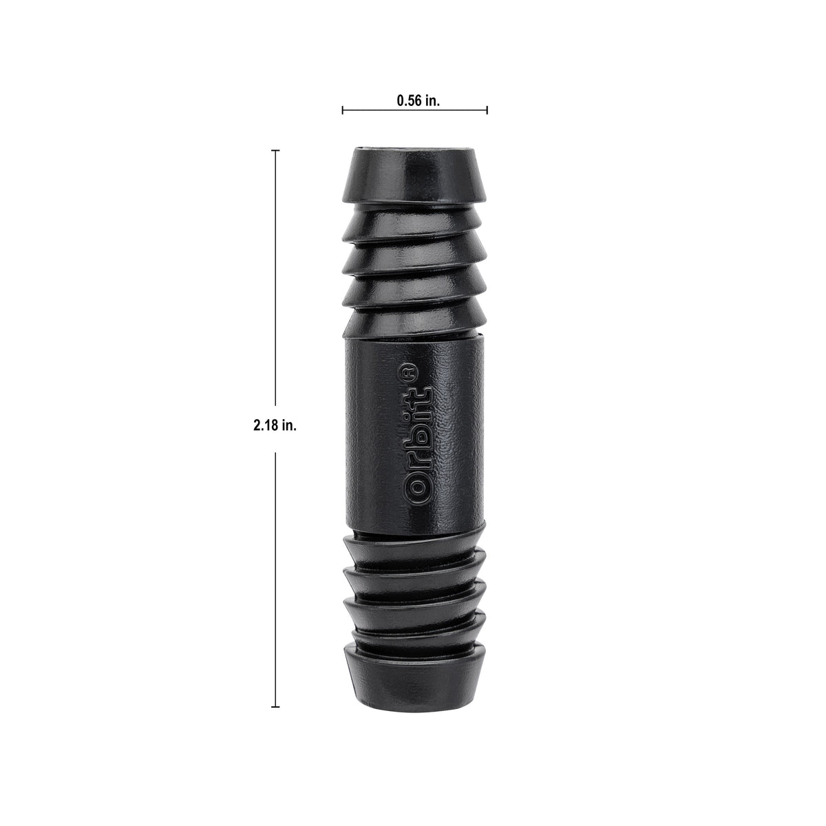 Acoplador de tubería flexible ascendente de púa de 1/2" 94349