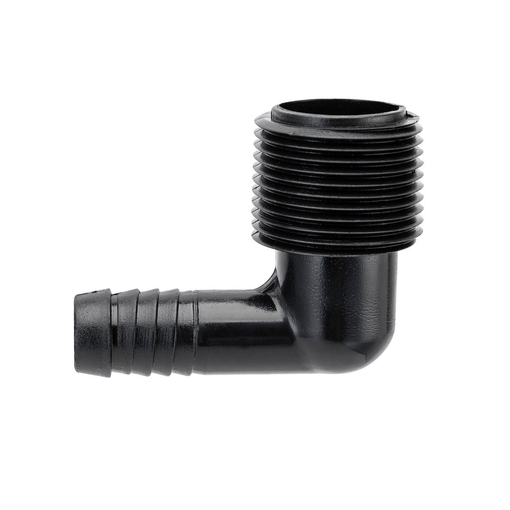 Codo de tubería flexible de elevación de 3/4" MPT x 1/2" púa 94360