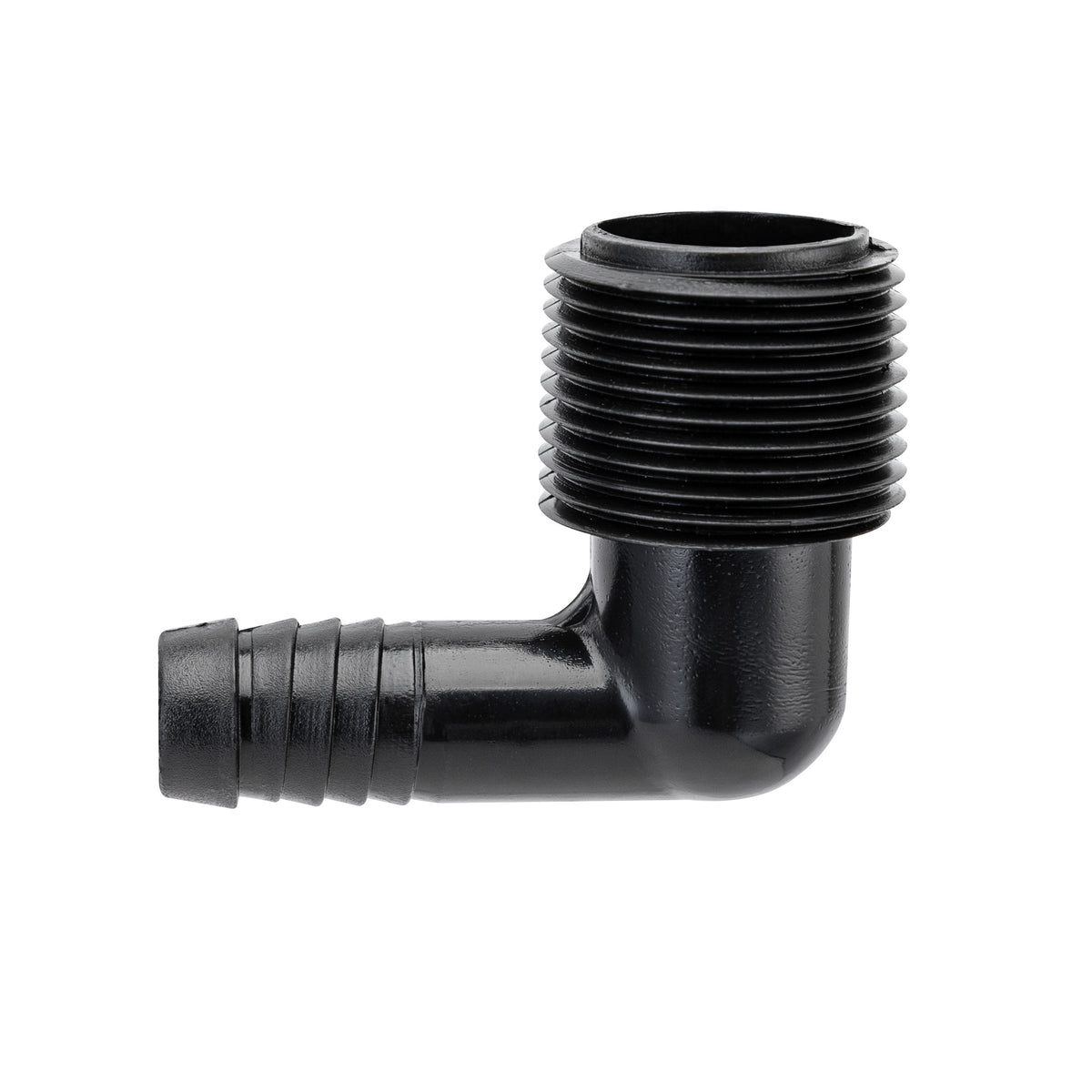 Codo de tubería flexible de elevación de 3/4" MPT x 1/2" púa 94360