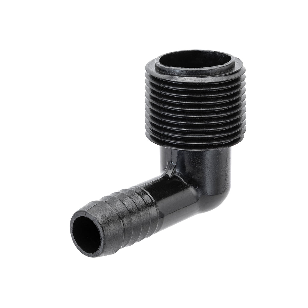 Codo de tubería flexible de elevación de 3/4" MPT x 1/2" púa 94360