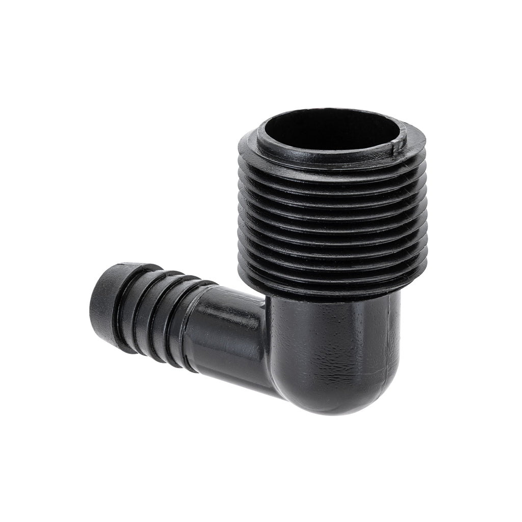 Codo de tubería flexible de elevación de 3/4" MPT x 1/2" púa 94360