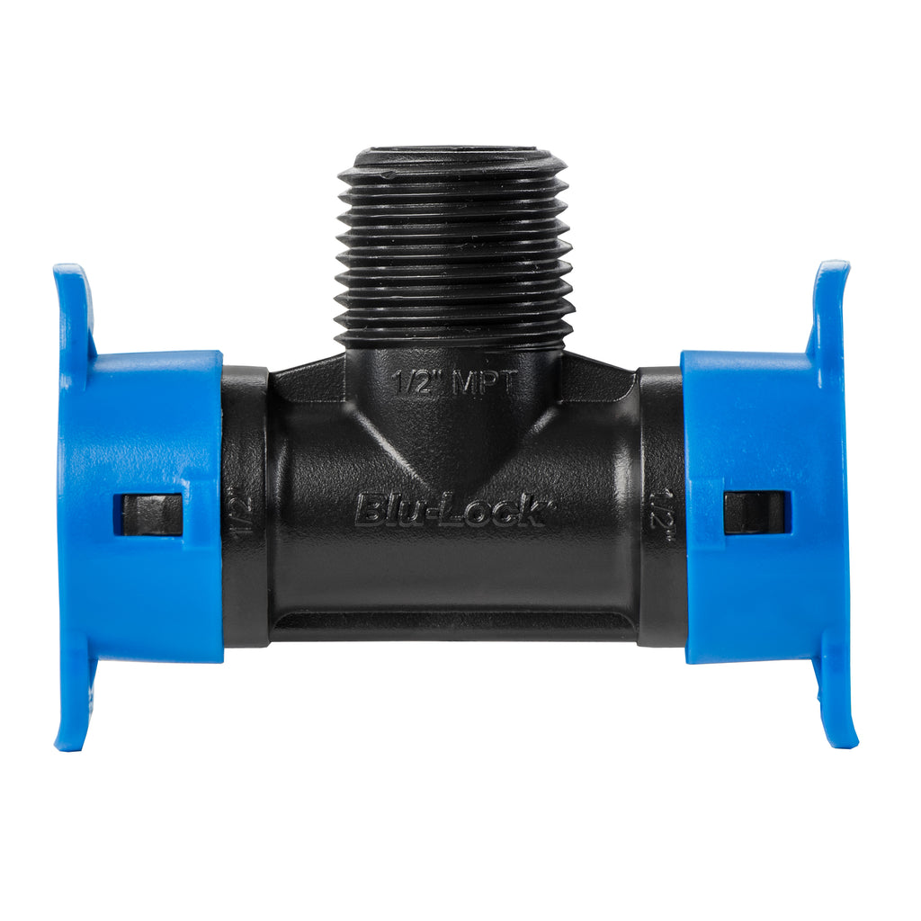 Conector en T Blu-Lock de 1/2" x MPT de 1/2" 31979