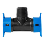 Conector en T Blu-Lock de 1/2" x MPT de 1/2" 31979