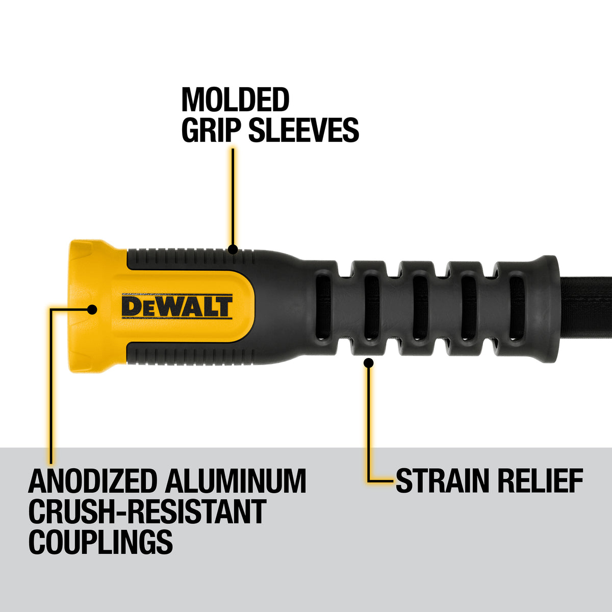 Manguera de tela de alta resistencia DeWalt de 50' x 5/8" DXMH3302
