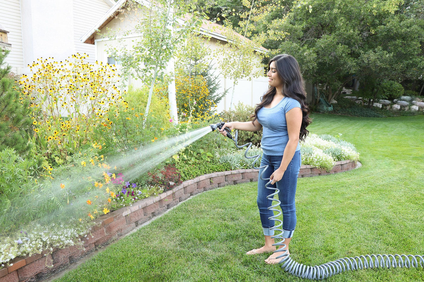 25-ft. Coil Hose with 8-Pattern Nozzle