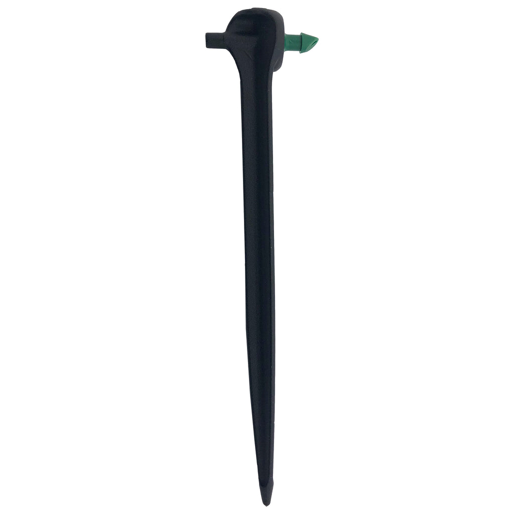 Gotero autocompensante de 2 GPH con espiga de 1/4" y estaca de 5" | 65702