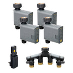 Paquete de 4 temporizadores de riego para manguera inteligente B-hyve de 2.ª generación con concentrador y colector 21207