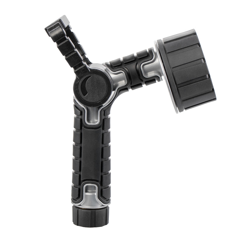 6-Pattern Oversize Multi Pattern Nozzle with Firehose Handle and Integrated Swivel 26658
