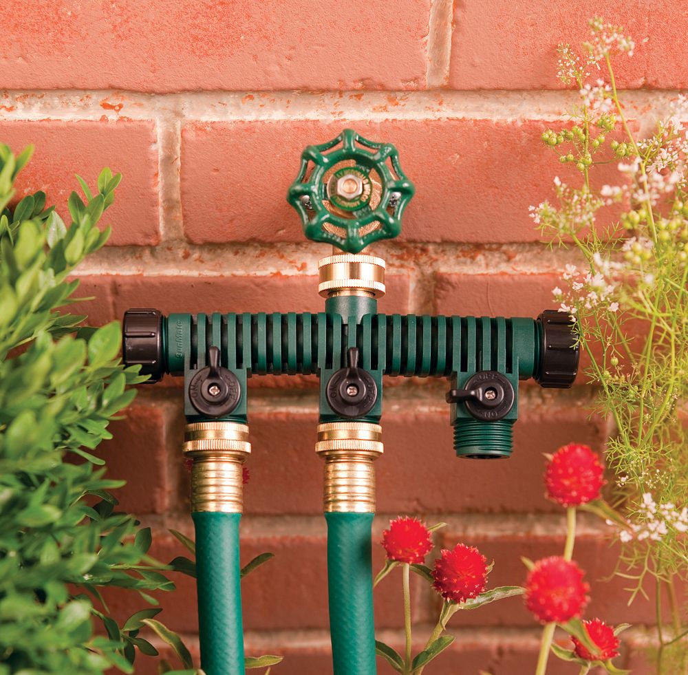 Plastic 5-Way Manifold w/3 Shut-Offs