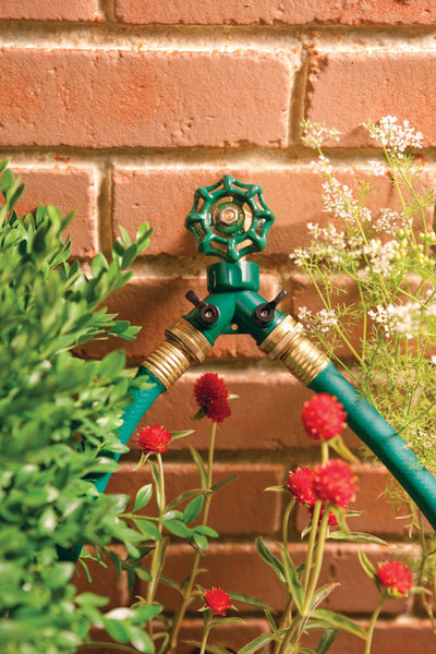 Plastic 2-Way Shut-Off Hose Y Adapter