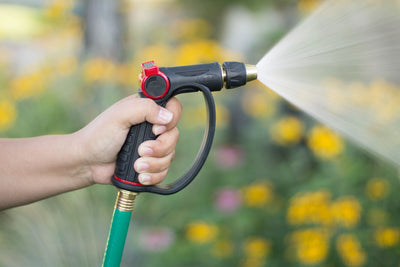 Pro Flo Adjustable-Spray Thumb Control D-Grip Brass-Tip Watering Nozzle