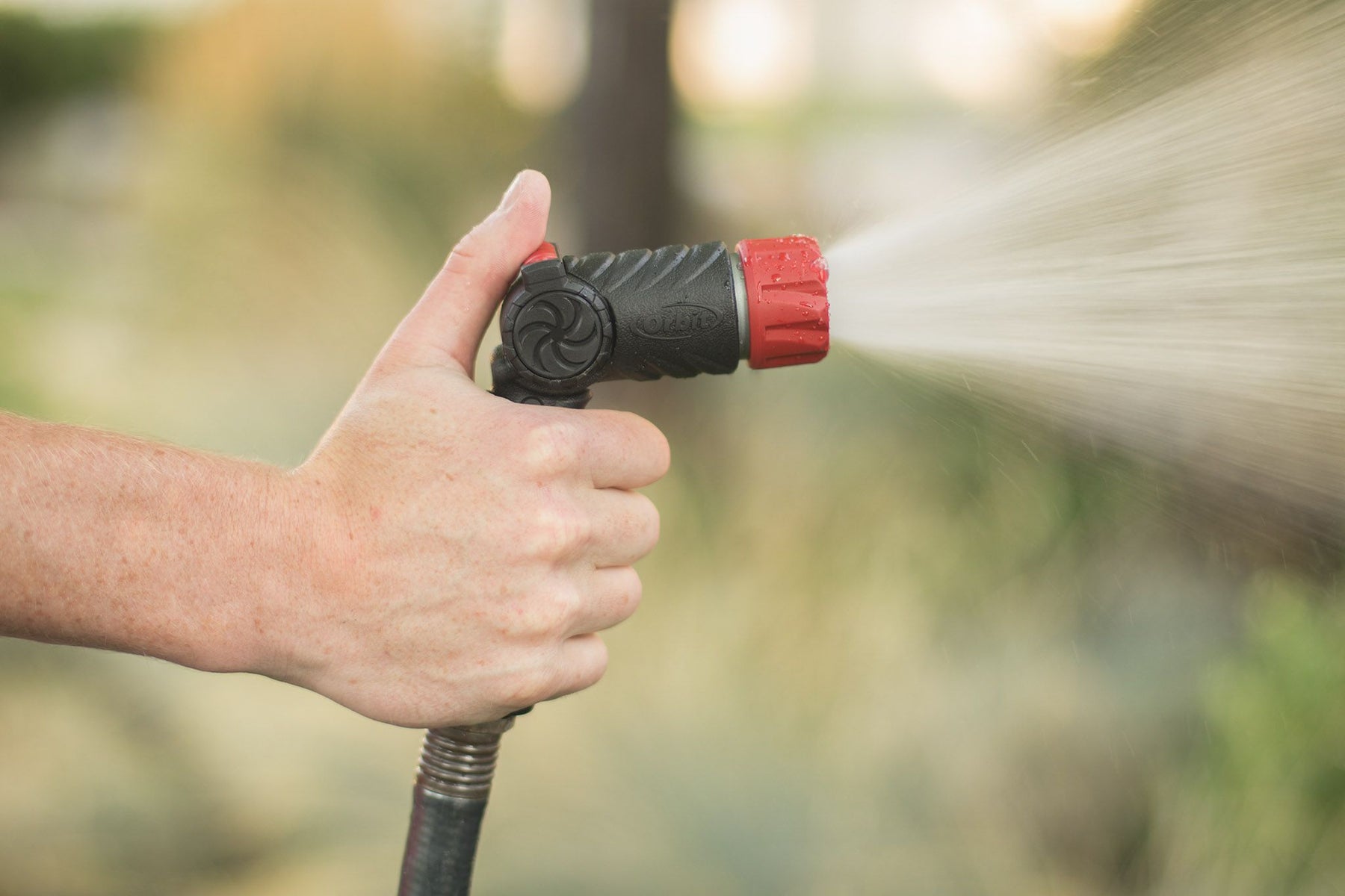 Pro Series Adjustable Spray Metal Thumb Control Hose Nozzle OrbitOnline