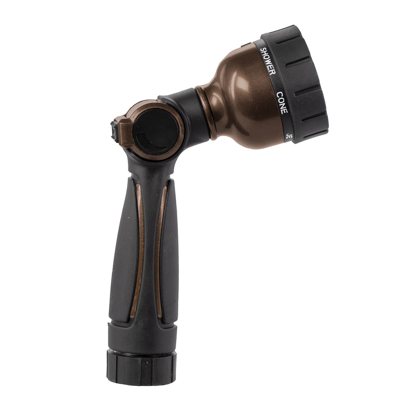 7-Pattern Metal Thumb Control Hose Nozzle with Swivel
