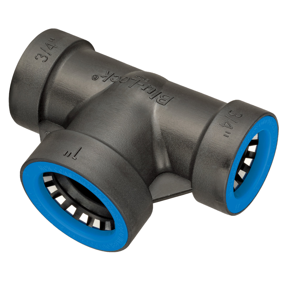 Conector en T con bulón Blu-Lock de 3/4" X 3/4" X 1" 31684