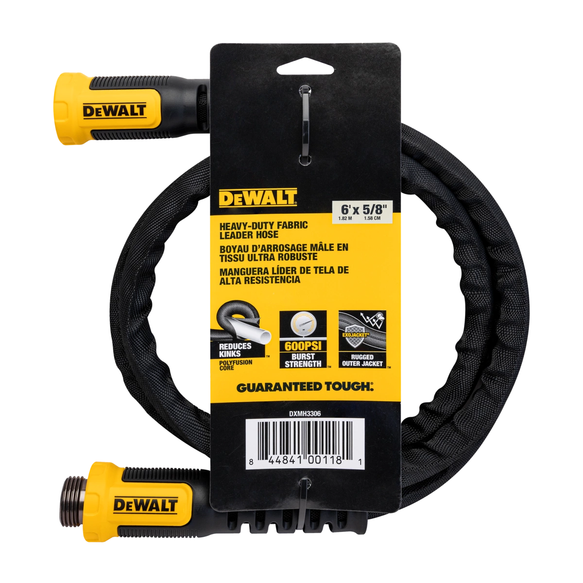 Manguera de tela de grado profesional de alta resistencia DEWALT® de 100 pies DXMH3304