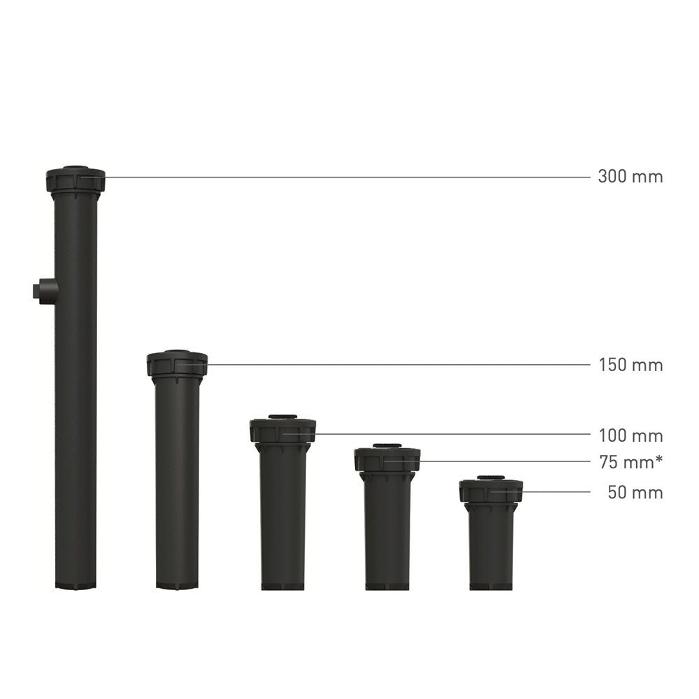 Pop-Up Spray Head Sprinklers with Adjustable Pattern Nozzles