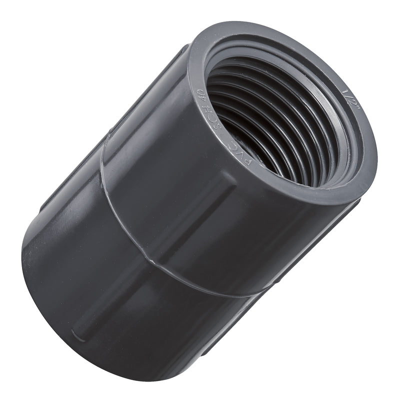 1/2" FPT PVC Coupling 38413