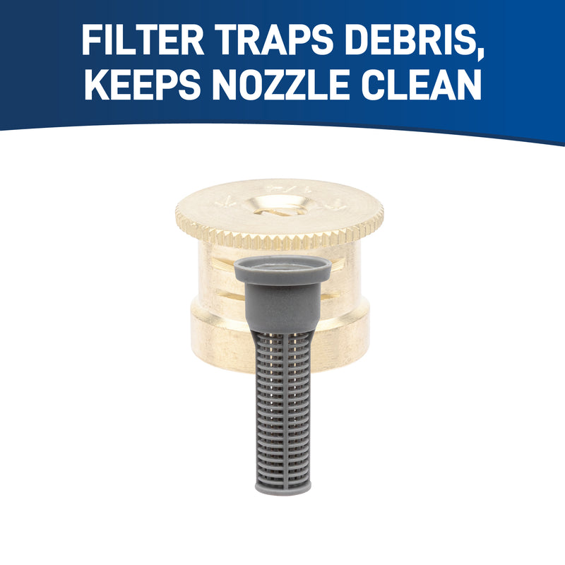 Shrub Head Sprinkler Adapter with Brass Quarter Pattern Spray Nozzle | 54053