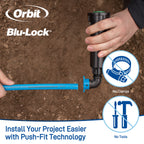 Conector en T Blu-Lock de 1/2" x MPT de 1/2" 31979