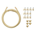 20050 - Includes: (10 ft.) Preassembled 3/8 in. Flexible Tubing, (5) Brass and Stainless Steel Mist Nozzles, (10) Mounting Clips