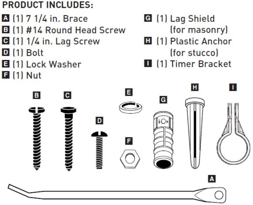 Kit de hardware, temporizador digital de 3 tomas