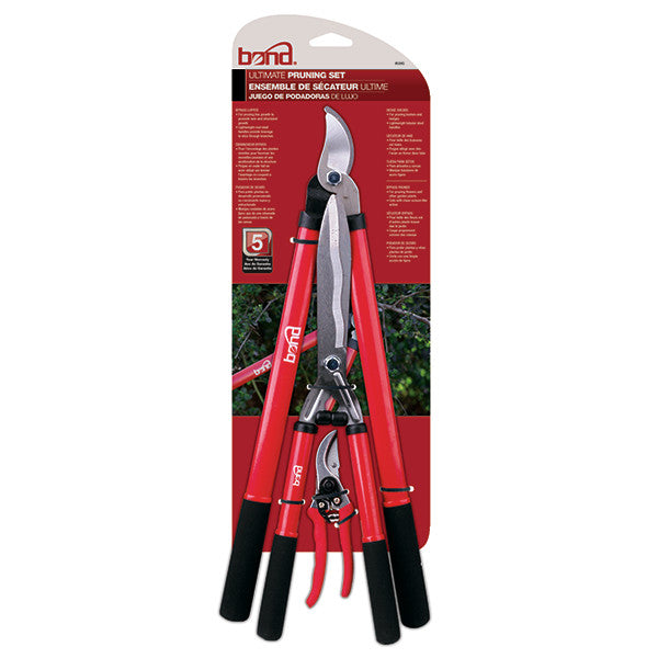 Bond 3 piece pruning set in packaging. 