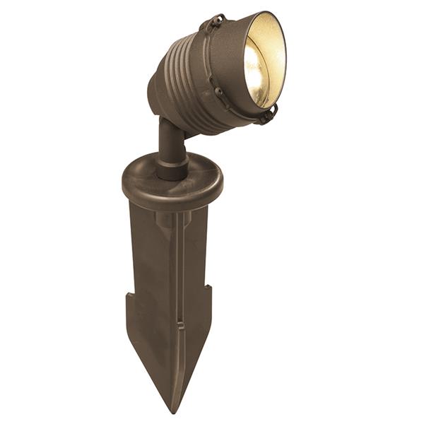 Foco LED de aluminio color bronce para exteriores 86723