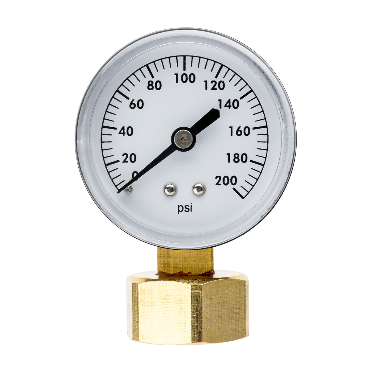 Manómetro de presión de agua FHT de 3/4 pulg. 200 PSI 91130